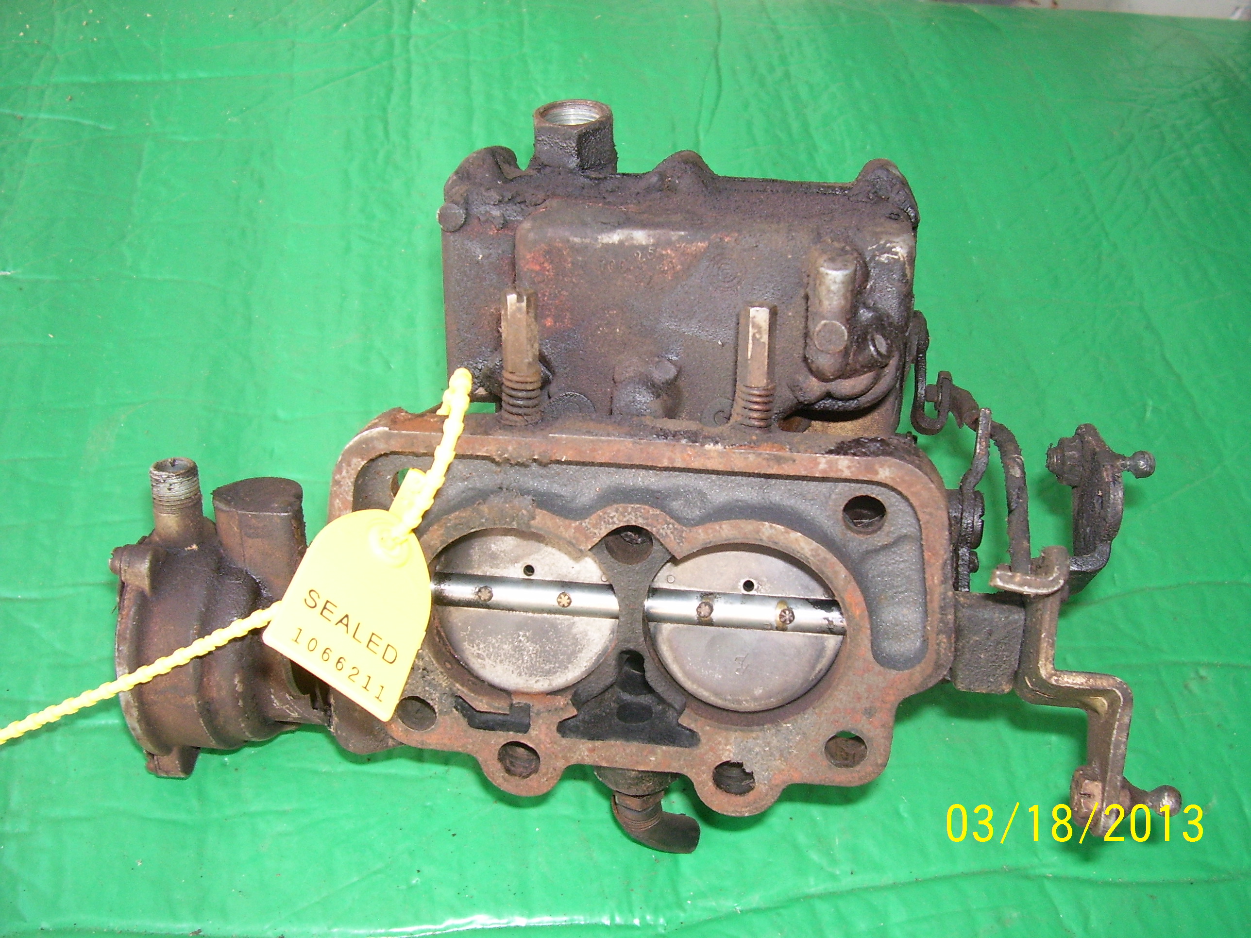 Vintage Rochester 1-Barrel Carburetor Throttle Body - 1960s Chevy, Rat Rod - HENKYO